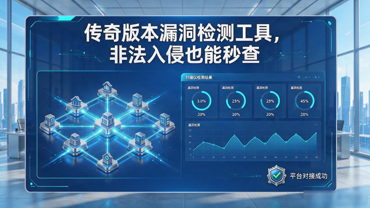 传奇版本漏洞检测工具，非法入侵也能秒查
