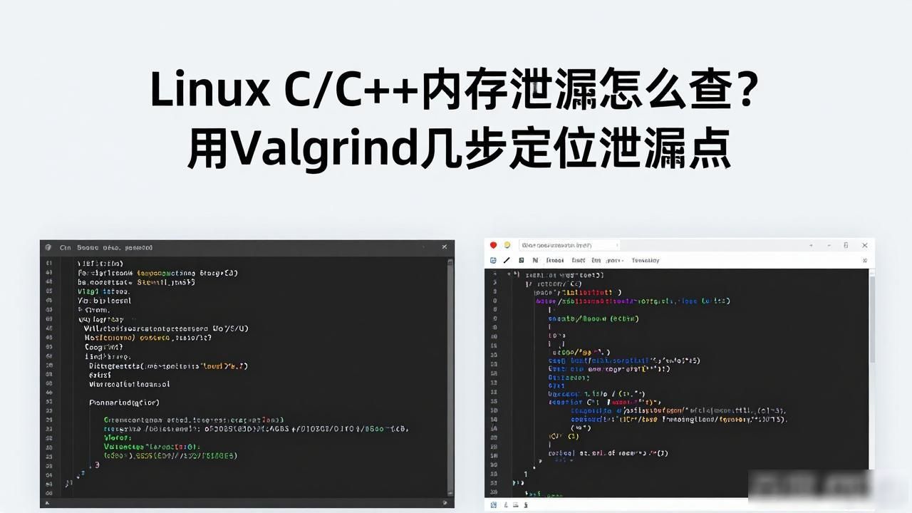 Linux C/C++内存泄漏怎么查？用Valgrind几步定位泄漏点