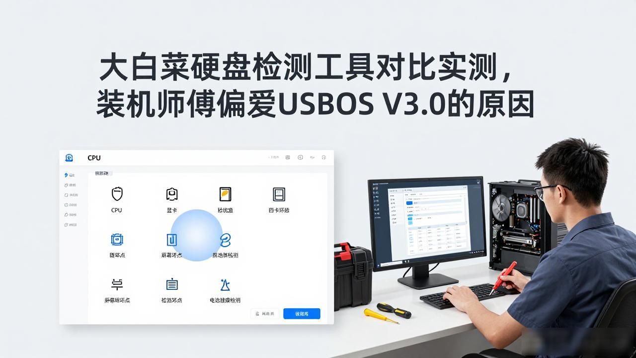 PE工具对比_大白菜硬盘检测工具_USBOS V3.0评测