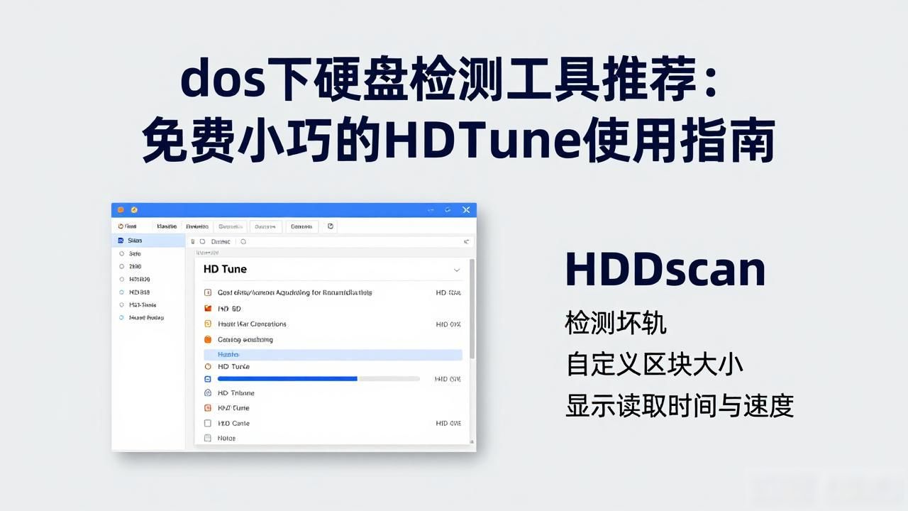 dos下硬盘检测工具_硬盘检测软件_硬盘健康状态监测