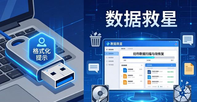 U盘提示格式化别慌，数据恢复检测工具先用上
