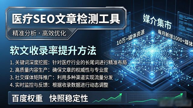 高质量软文发布渠道_软文营销平台收录率_文章相似度检测工具医疗seo