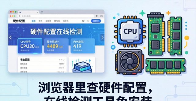 浏览器里查硬件配置，在线检测工具免安装