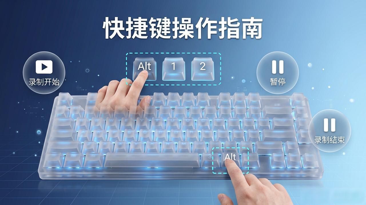 录屏嫌操作繁琐？掌握这些快捷键，一键启停超高效