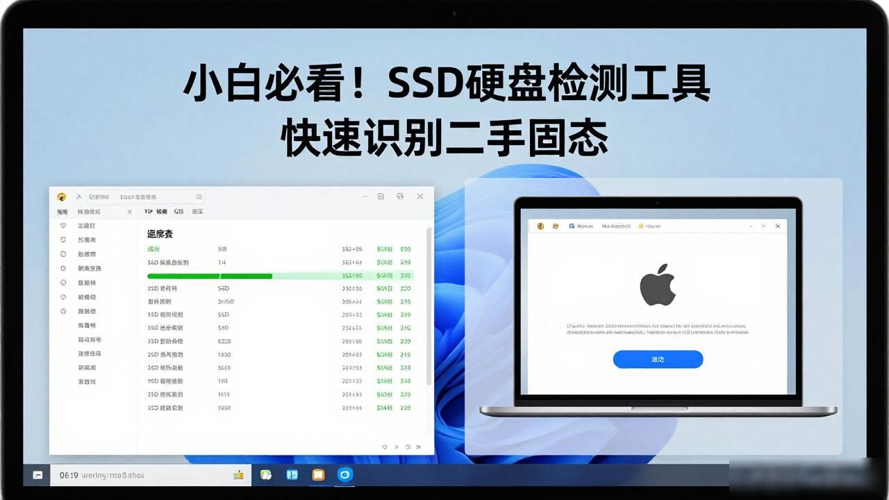 小白必看！SSD硬盘检测工具快速识别二手固态