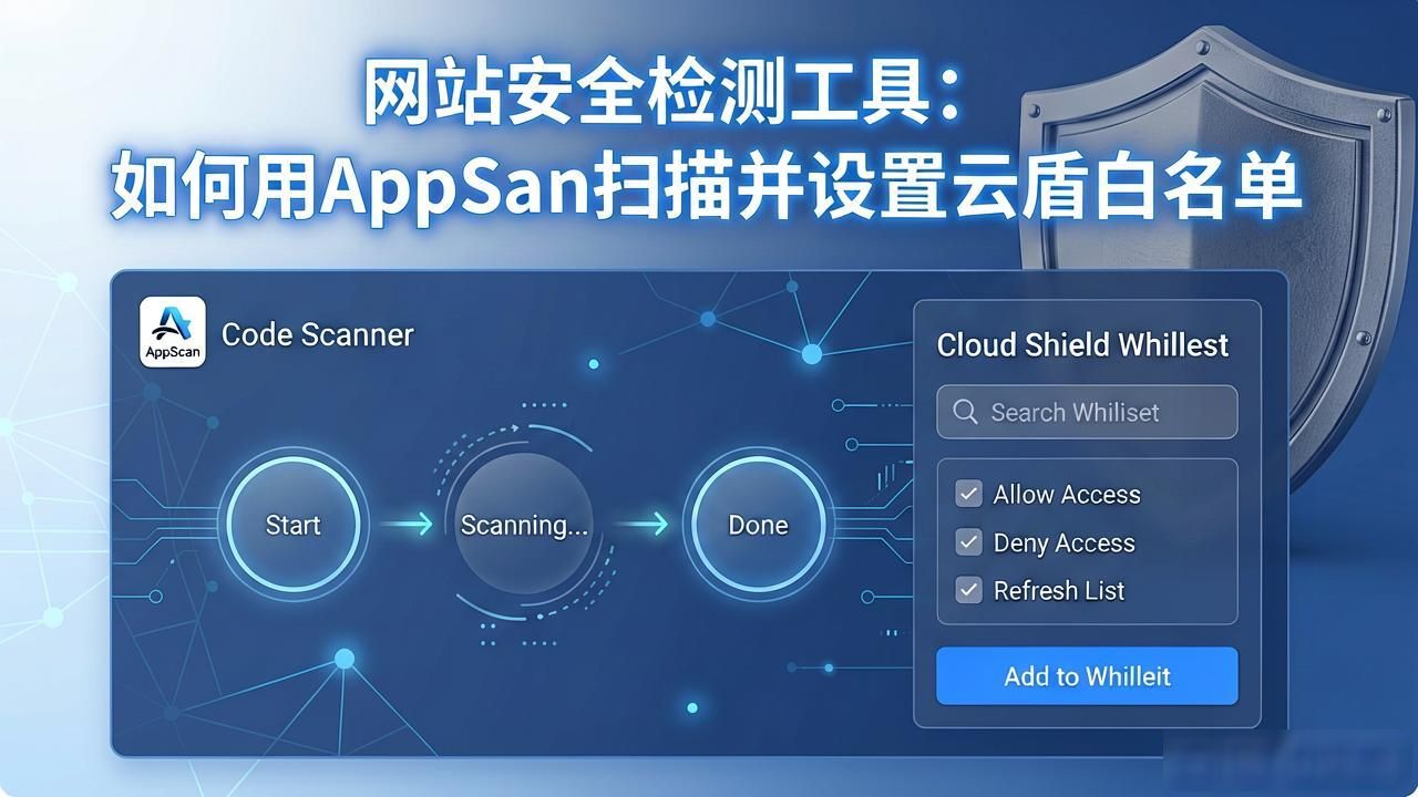 云盾控制台添加白名单ip 0.0.0.0解决_网站安全级别检测工具_AppScan扫描工具win10安装后无法使用问题解决方案