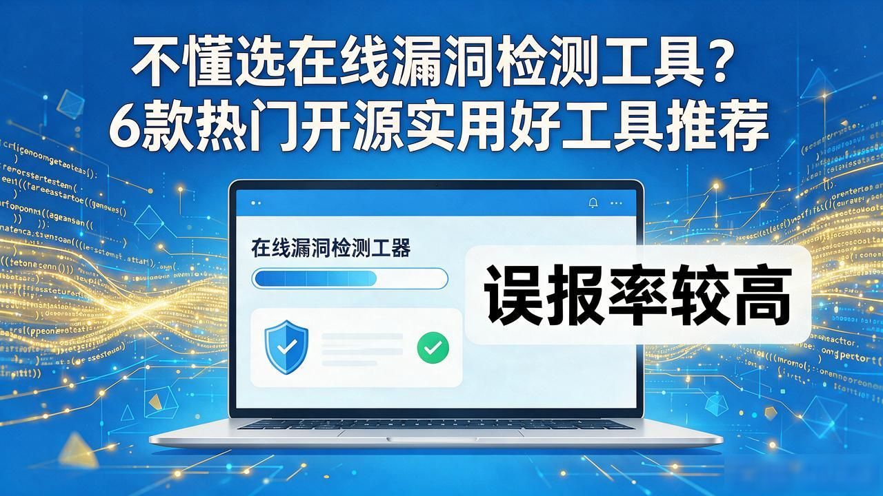 不懂选在线漏洞检测工具？6款热门开源实用好工具推荐