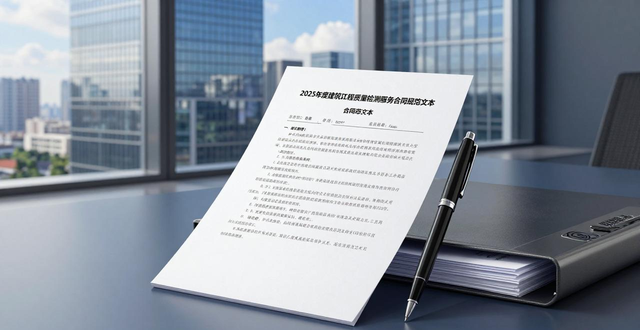 2025年度建筑工程质量检测服务合同规范文本及相关事宜