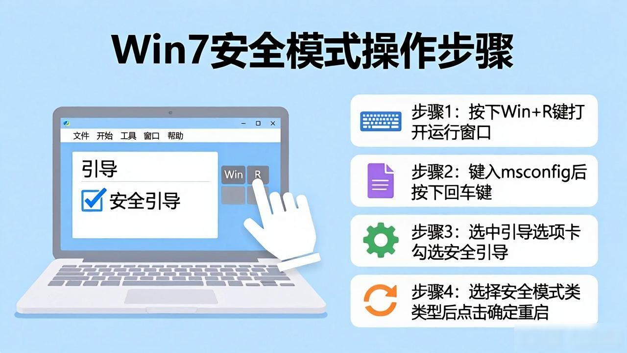 Win7系统安全检测工具：进安全模式查杀病毒修复