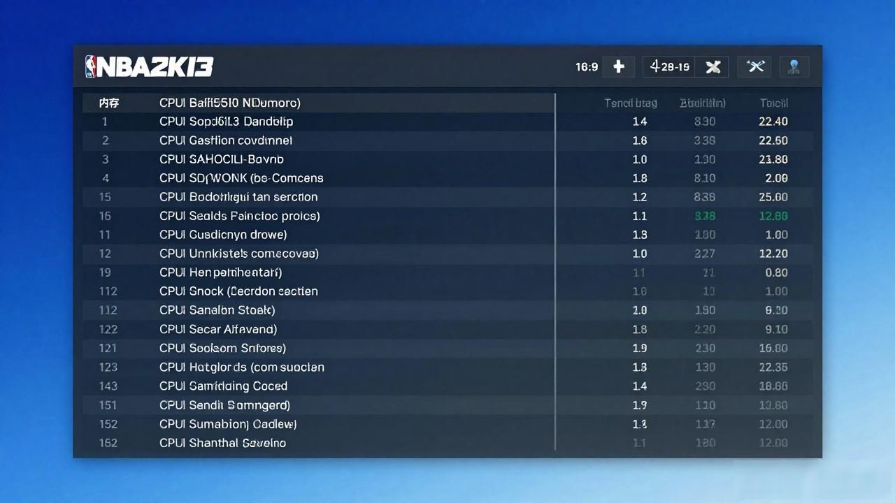 NBA2K13配置检测：你的电脑能流畅运行吗？