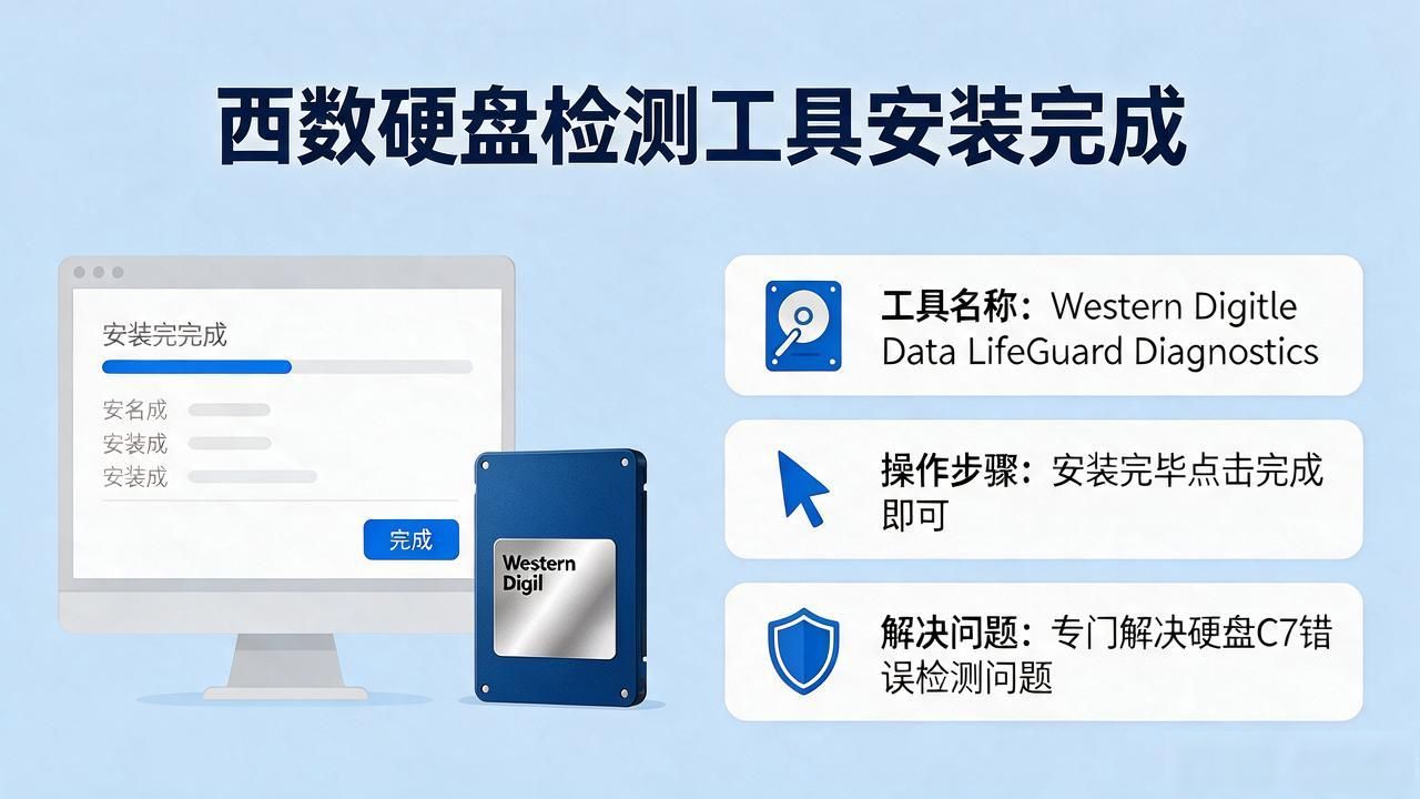 西数原厂硬盘检测工具 专门解决硬盘c7错误检测问题