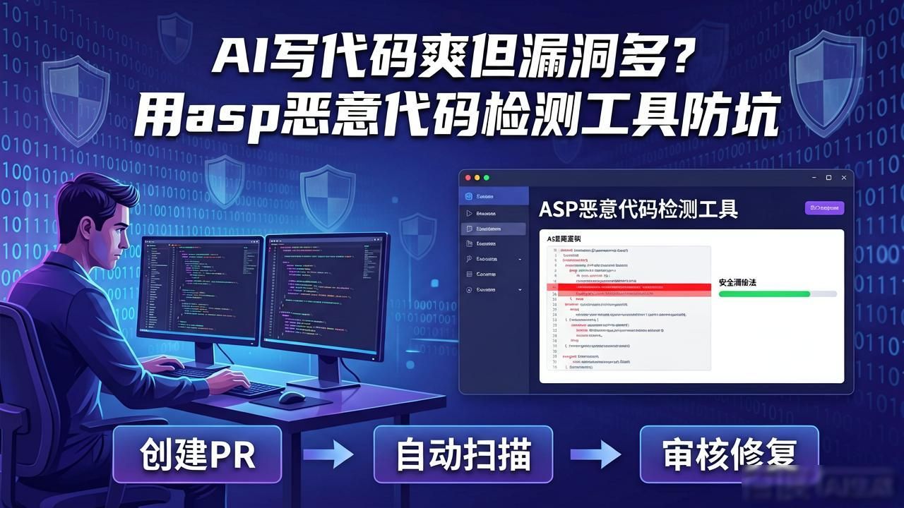AI写代码爽但漏洞多？用asp恶意代码检测工具防坑