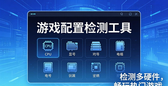 游戏配置检测工具：检测多硬件，助你畅玩热门游戏，超实用