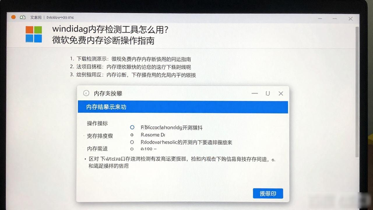 windiag内存检测工具怎么用？微软免费内存诊断操作指南