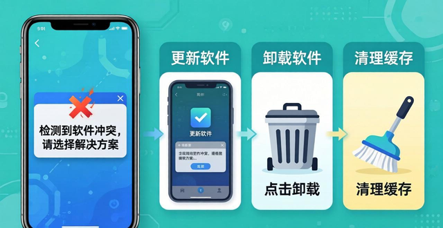 手机软件冲突怎么办？更新、卸载、清缓存，三招轻松搞定