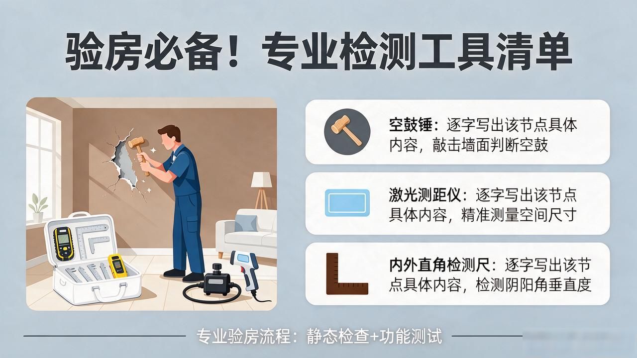 验房必备！建筑工程检测工具清单，轻松查出隐蔽问题