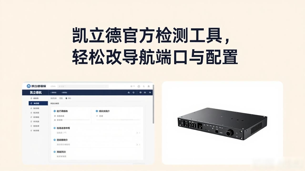 凯立德官方检测工具，轻松改导航端口与配置