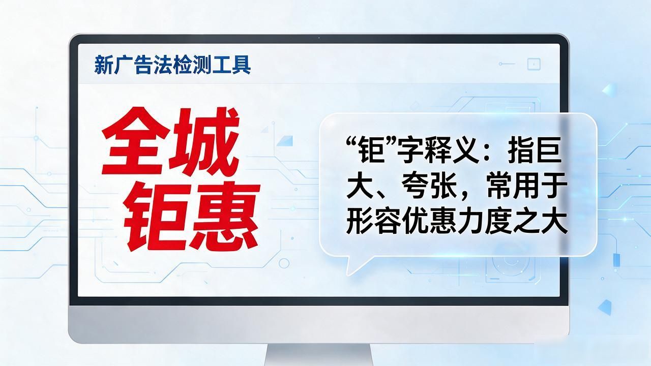 新广告法检测工具_全城钜惠广告法规定_虚假广告用语判定