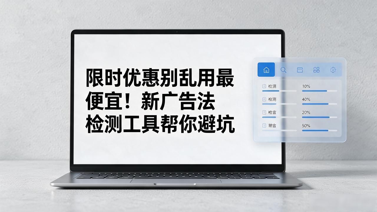 限时优惠别乱用最便宜！新广告法检测工具帮你避坑