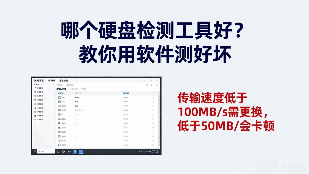 哪个硬盘检测工具好？教你用软件测好坏