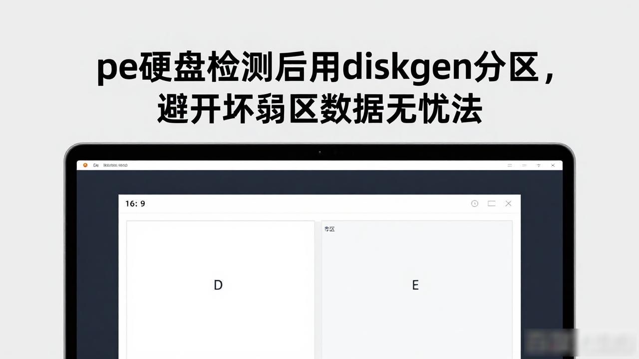 pe硬盘检测后用diskgen分区，避开坏扇区数据无忧法