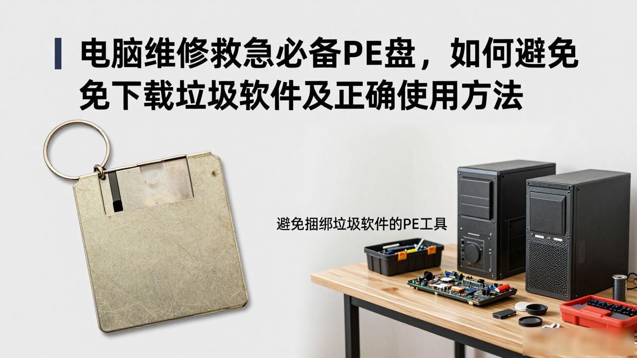 电脑维修救急必备PE盘，如何避免下载垃圾软件及正确使用方法