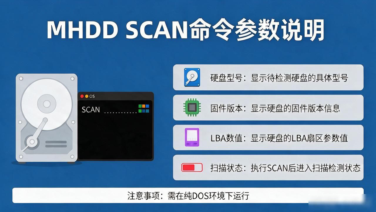 硬盘使用时间检测工具_Mhdd纯DOS环境运行_Mhdd扫描硬盘修复教程