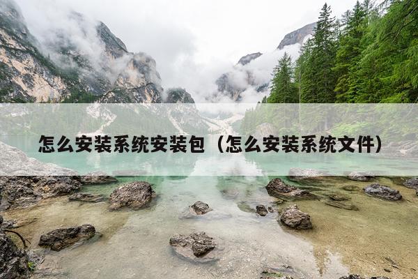 怎么安装系统安装包（怎么安装系统文件）