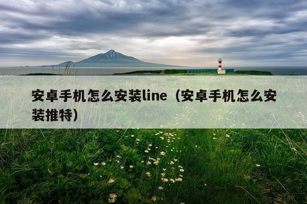 安卓手机怎么安装line（安卓手机怎么安装推特）