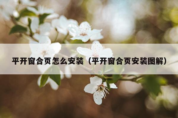 平开窗合页怎么安装（平开窗合页安装图解）