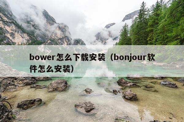 bower怎么下载安装（bonjour软件怎么安装）