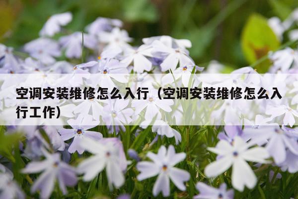 空调安装维修怎么入行(空调安装维修怎么入行工作)