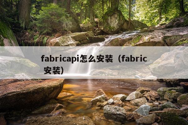 fabricapi怎么安装(fabric 安装)