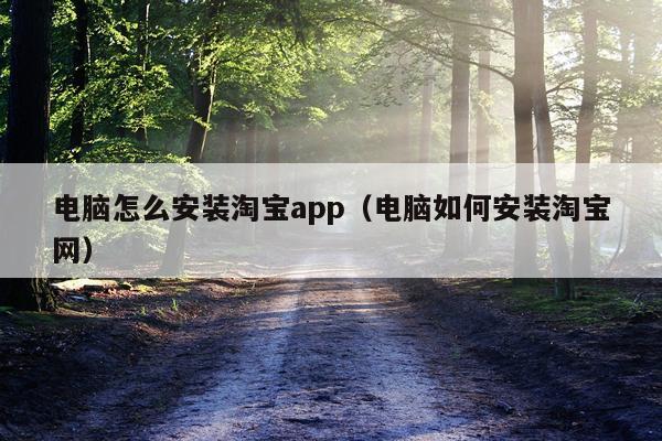 电脑怎么安装淘宝app(电脑如何安装淘宝网)