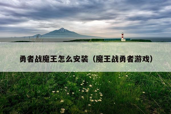 勇者战魔王怎么安装(魔王战勇者游戏)