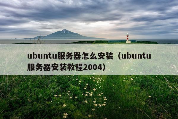 ubuntu服务器怎么安装(ubuntu服务器安装教程2004)