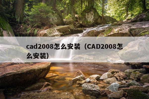cad2008怎么安装(CAD2008怎么安装)