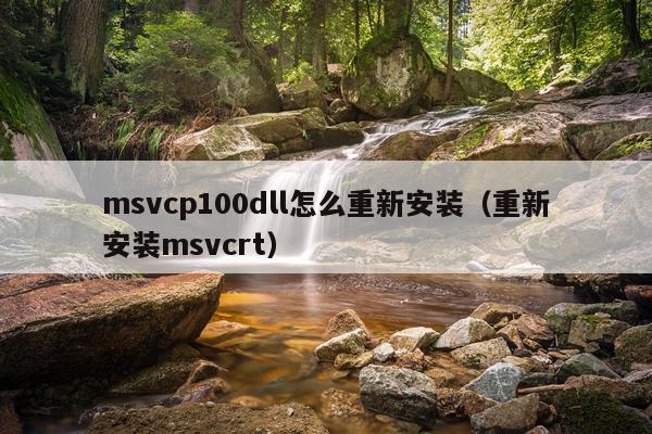 msvcp100dll怎么重新安装(重新安装msvcrt)