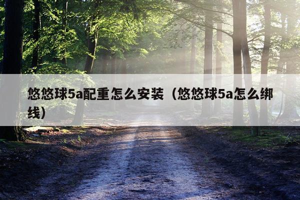 悠悠球5a配重怎么安装（悠悠球5a怎么绑线）