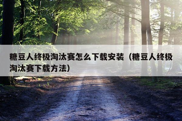 糖豆人终极淘汰赛怎么下载安装(糖豆人终极淘汰赛下载方法)