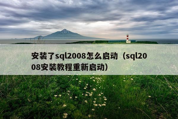 安装了sql2008怎么启动(sql2008安装教程重新启动)