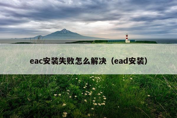 eac安装失败怎么解决(ead安装)