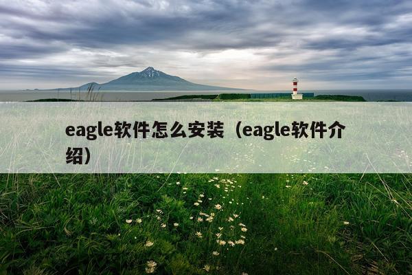 eagle软件怎么安装(eagle软件介绍)