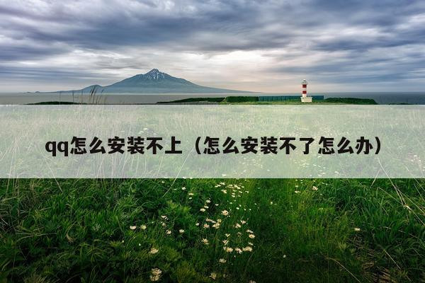 qq怎么安装不上(怎么安装不了怎么办)