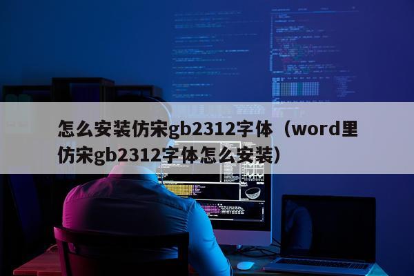 怎么安装仿宋gb2312字体(word里仿宋gb2312字体怎么安装)