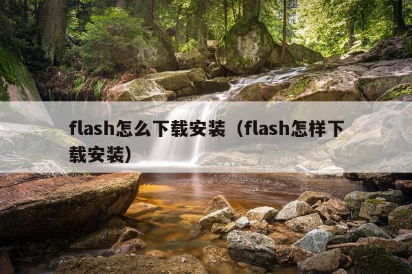 flash怎么下载安装(flash怎样下载安装)