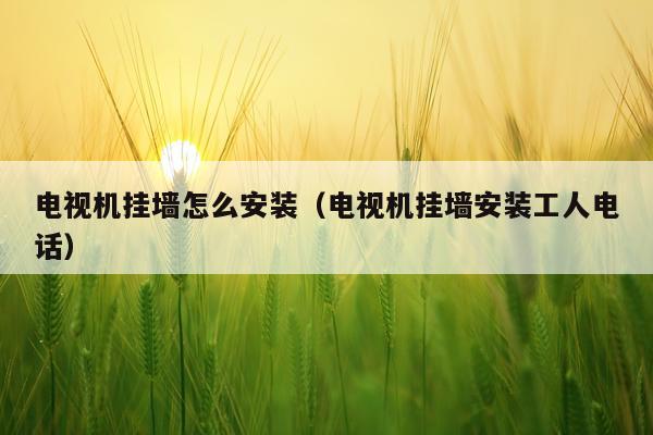 电视机挂墙怎么安装(电视机挂墙安装工人电话)