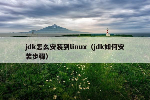 jdk怎么安装到linux(jdk如何安装步骤)
