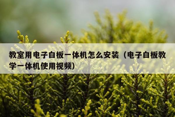 教室用电子白板一体机怎么安装(电子白板教学一体机使用视频)