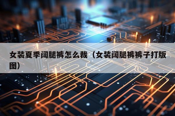 女装夏季阔腿裤怎么裁（女装阔腿裤裤子打版图）